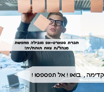 מנהל/ת צוות מכירות